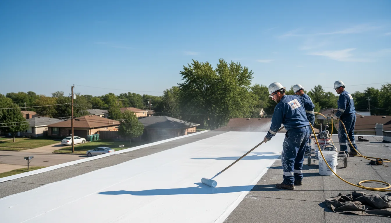 Commercial roof coating in Charlotte Court House, VA near me